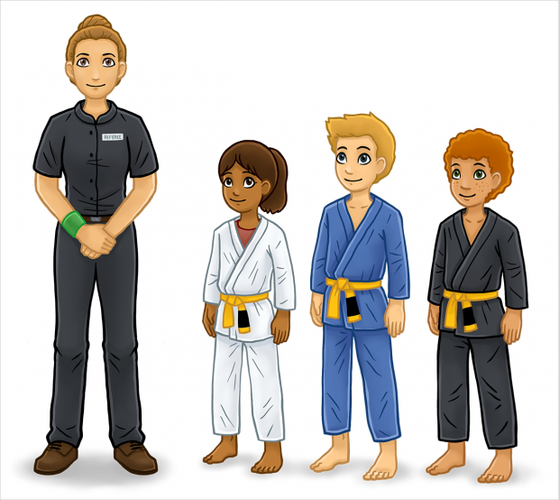 BJJ: The Rules of the Game, main characters