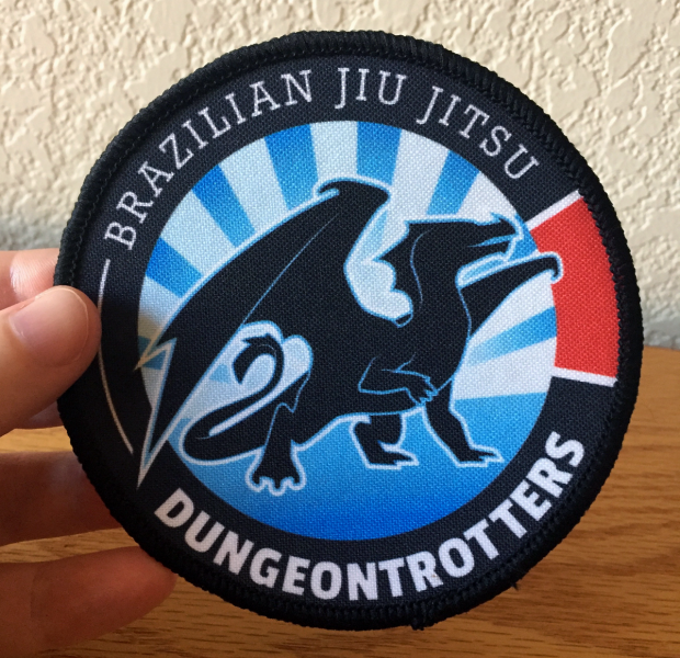 BJJ Dungeontrotters printed player patch, 10cm in diameter