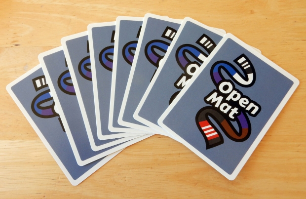 Open Mat card game: card backs