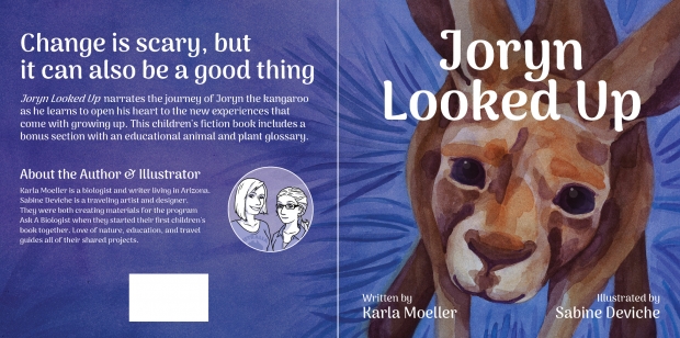Joryn Looked Up: Back cover, front cover