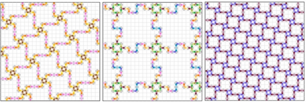 Nano Building: Examples of some of the more complex repeating patterns possible