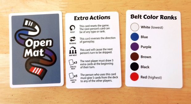 Open Mat card game: extra reference cards
